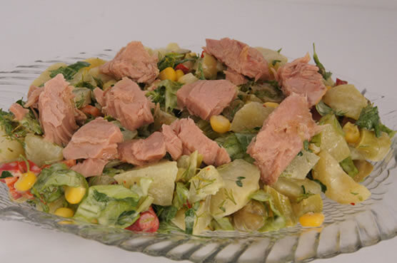 Ton Balıklı Patates Salatası